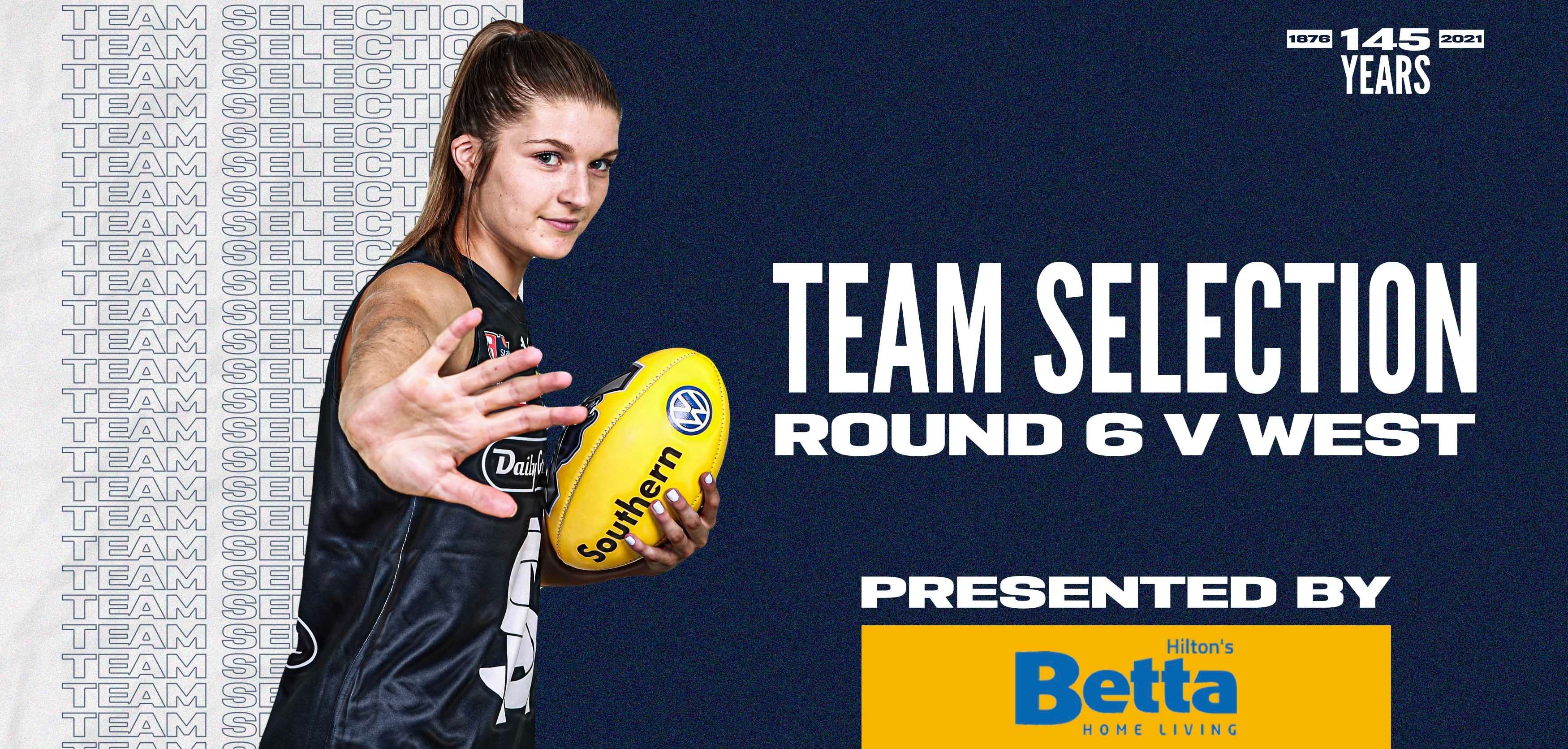 BETTA Team Selection: SANFLW Round 6 vs West Adelaide BETTA Team Selection: SANFLW Round 6 vs West Adelaide
